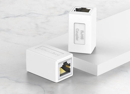 Adaptador Conector Rj45 Ipvw0 Cat6 Ftp Rj45 Hembra Rj45 Hembra Blanco