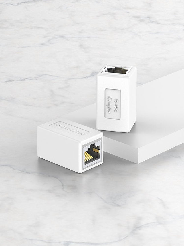 Adaptador Conector Rj45 Ipvw0 Cat6 Ftp Rj45 Hembra Rj45 Hembra Blanco