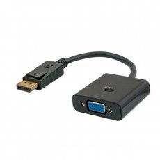 Savio Cl-90 Adaptador De Cable De Vídeo 0,2 M Displayport Vga (D-Sub) Negro
