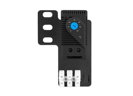 Termostato Lazo Cerrado 10a Para Armarios Rack Con Oreja 19 "Y Bloque De Terminales Negro Lanberg