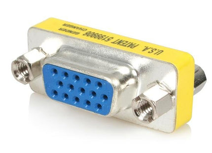 Startech.Com Adaptador Cambiador De Genero Vga - Acoplador Union De Conectores Hd15 Hembra A Hembra Garantia Lifetime