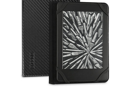 Funda Subblim Clever Ebook Para E-Reader 6'/15.24cm Black Material Exterior Símil Fibra De Carbono Cierre Mediante Solapa Magnética