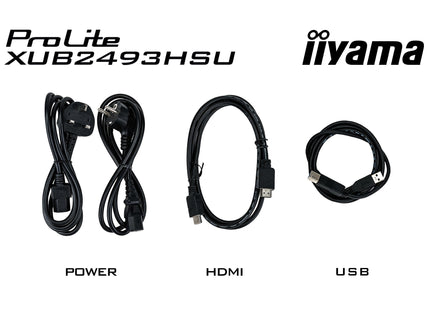 Monitor Led Iiyama  23,8" Xub2493hsu-B6 16:9 Ips Hdmi+Dp+2xusb Retail