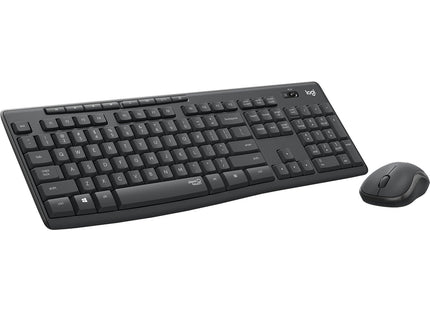 Teclado Ingles + Ratón Logitech Mk295 Usb Qwerty Internacional Ee.Uu. Grafito