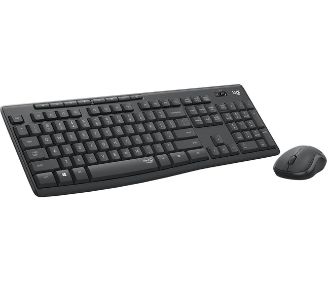 Teclado Ingles + Ratón Logitech Mk295 Usb Qwerty Internacional Ee.Uu. Grafito
