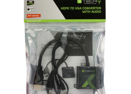 Techly Hdmi -> Vga+3.5mm M/F Negro