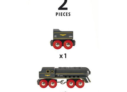 Brio World Black Ball Lightning Con Ténder, Vehículo De Juguete (Negro)