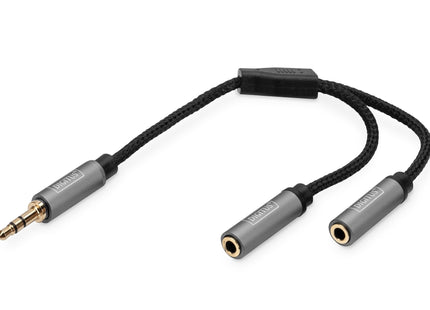 EAN 4016032481317 - Digitus DB-510310-002-S cable de audio 0,2 m 3,5mm 2 x 3.5mm Negro imagen 1