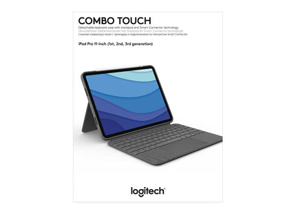 Logitech Combo Touch Funda Con Teclado Español Gris Para Ipad Pro 11" (1º/2º/3º Gen)