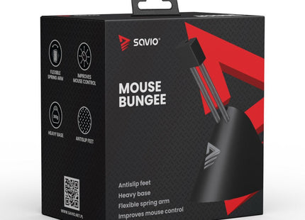 EAN 5901986047384 - Savio Mouse Bungee Mouse cable holder stable non-slip flexible arm MB-01 1 pieza(s) imagen 10