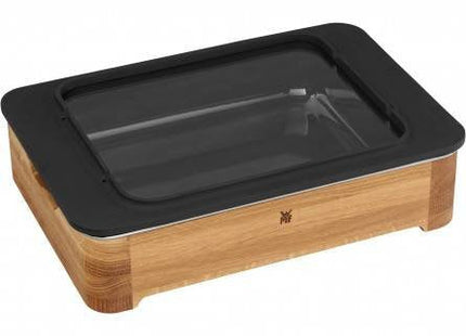 Wmf Fusiontec Rectangular Cerámico, Acero, Madera Cazuela Para Hornear