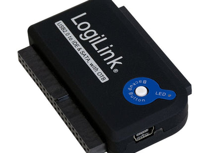Logilink Adaptador Usb 2.0 A Ide Y Sata Con Alimentacion Negro Au0006c