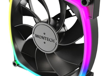 Ventilador Pc Montech Rx120 Pwm 120x120x25 Negro, 120 Mm Rx120 Pwm Black