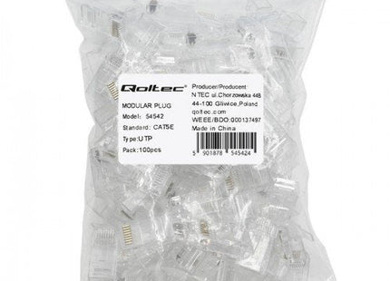 EAN 5901878545424 - Qoltec 54542 conector RJ45 Transparente imagen 2