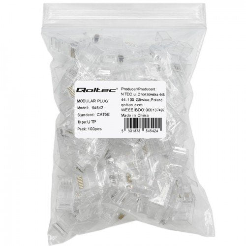 EAN 5901878545424 - Qoltec 54542 conector RJ45 Transparente imagen 2