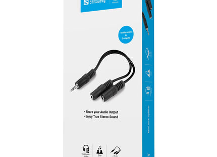 Sandberg Minijack Splitter 1->2