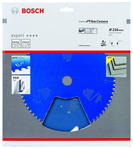 Hoja De Sierra Circular Bosch Professional Expert Para Fibrocemento, Ø 165 Mm, Orificio 4z 30 Mm, Para Sierras Tronzadoras E Ingletadoras 2608644346