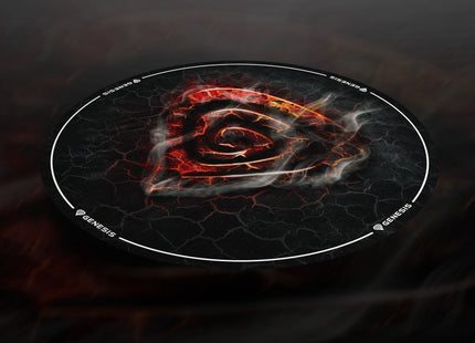 Alfombra Suelo Genesis Tellur 400 Redonda Lava 100cm