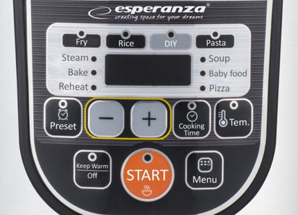 EAN 5901299954027 - Esperanza EKG011 olla multi-cocción 5 L 860 W Negro, Acero inoxidable imagen 9