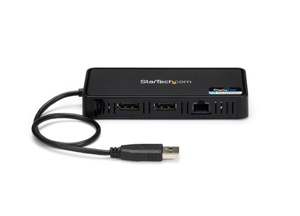 Startech.Com Mini Dock Usb A Displayport Doble Con Lan Gbe - 4k Doble De 60hz
