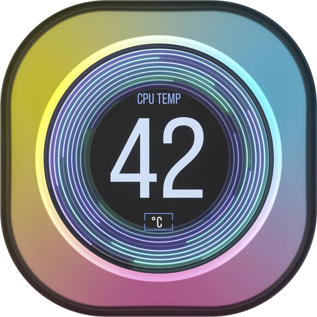 Corsair Icue Link Aio Módulo De Pantalla Lcd, Monitor 5,33 Cm (2,1 Pulgadas), Negro, Para Sistemas De Refrigeración Por Agua Icue Link Aio Cw-9061011-Ww