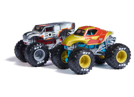 Spin Master Monster Jam 2-Pack Iron Man Vs. War Machine, Vehículo De Juguete Escala 1:64 6070555