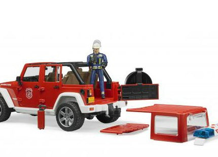 Bruder Jeep Wrangler Unlimitedrubicon Bomberos Con Muñeco 02528
