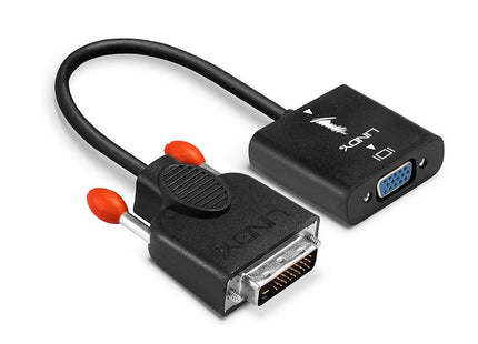 Lindy 38189 Adaptador Dvi-D Vga (D-Sub) Negro 0,10m