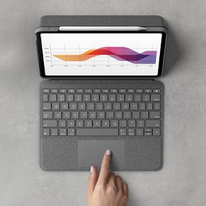 Logitech Folio Touch Gris Smart Connector Qwertz Suizo