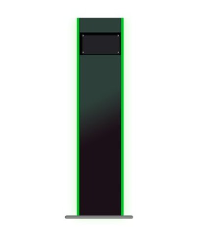 Stand Para Montaje En Suelo De Kiosko 10pos 10k-32w. Incluye Luz Lateral Personalizable Con Mando A Distancia.