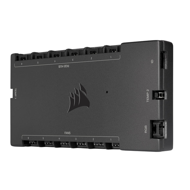 Corsair Icue Commander Core Xt Controlador De Velocidad De Ventilador 6 Canales Negro