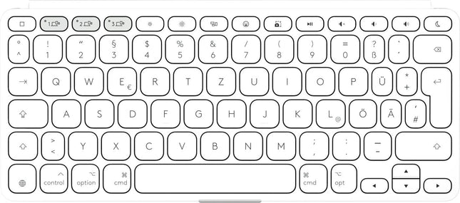 EAN 5099206126008 - Logitech 920-013005 teclado Universal Bluetooth QWERTZ Alemán Blanco imagen 2