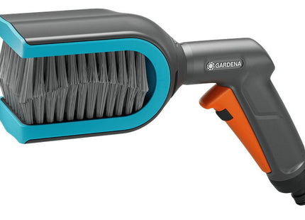 Gardena Cepillo Para Persianas Cleansystem, Cepillo De Lavado Gris/Turquesa, Cabezal Giratorio 90° Por Ambos Lados 18850-20