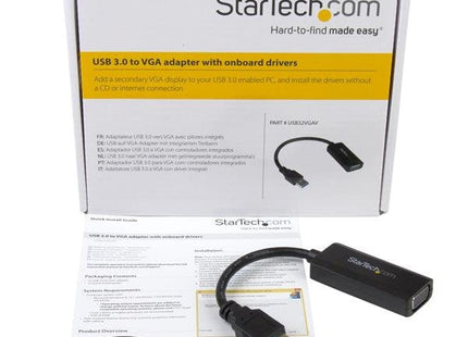 EAN 0065030860833 - StarTech.com USB32VGAV Adaptador gráfico USB 1920 x 1200 Pixeles Negro imagen 5
