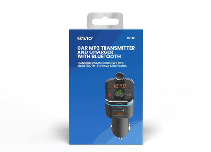 EAN 5901986046349 - Savio TR-12 transmisor FM 87,6 - 107,9 MHz Bluetooth Negro imagen 4