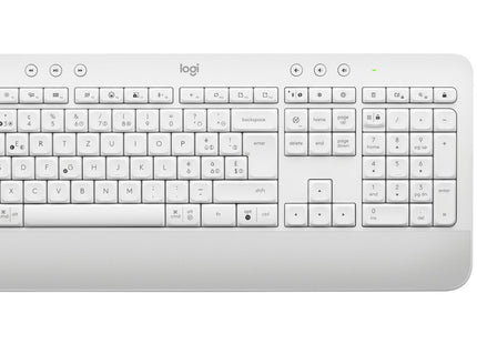 Logitech Signature Mk650 Combo For Business Juego De Teclado Y Ratón Inalámbrico Bluetooth Le Qwertz Suizo Blanco Hueso