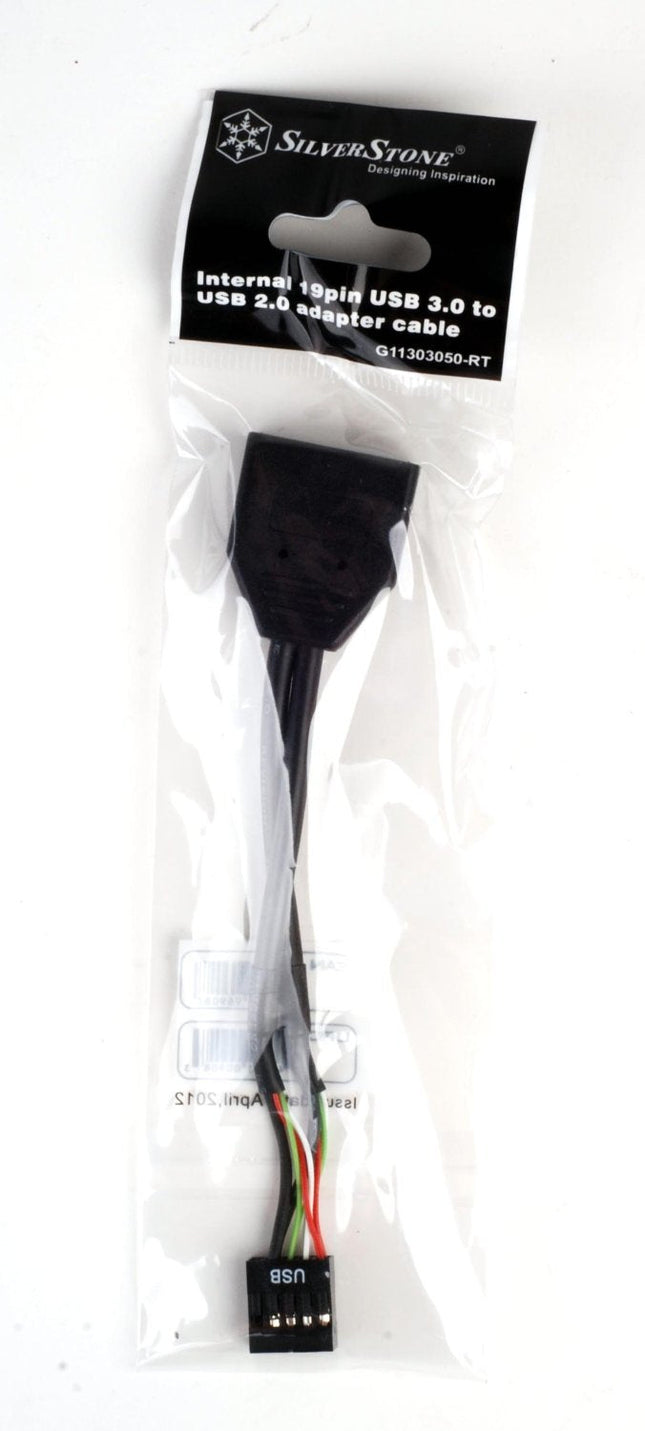 Silverstone G11303050-Rt Adaptador De Cable Usb 3.0 Usb 2.0 Negro