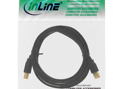 Cable Inline Usb 2.0 Tipo A Macho A B Macho Negro 10m