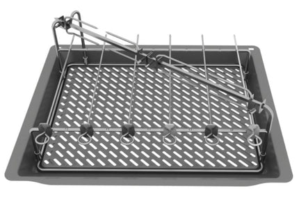 Bosch Home Airfry & Grill Set Hez635001, Bandeja De Horno Antracita, Esmaltada Hez635001