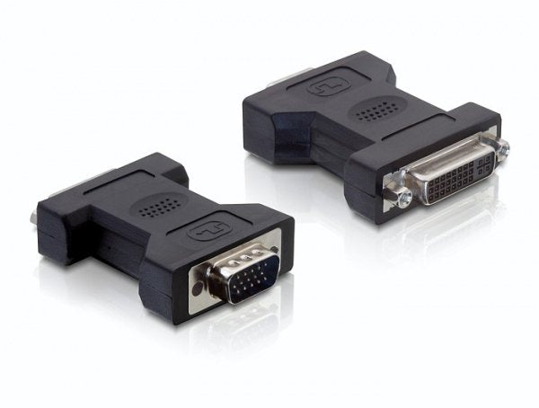 Delock 65017 Adaptador De Cable Dvi-I Vga 15-Pin M Negro