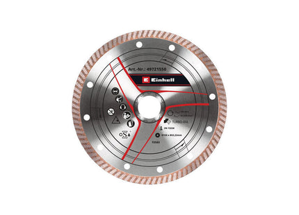 Einhell Diamond Separator Delgada, Ø 150 X 1.6 Mm Para Molinillo De Ángulo De Batería Con Orificio M14 49721550
