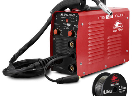 Equipo De Soldadura Mig 131+ Bobina 0.45 Kg Hueco 0.9