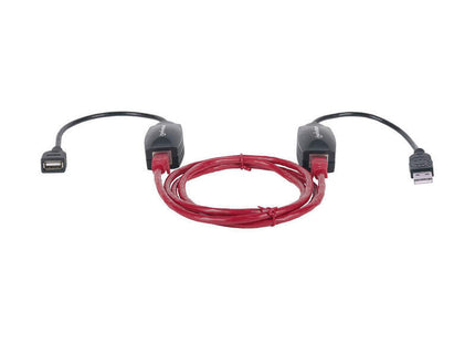 Extensor De Línea Usb Manhattan, Para Usar Con Cable De Red Cat5e (No Incluido),