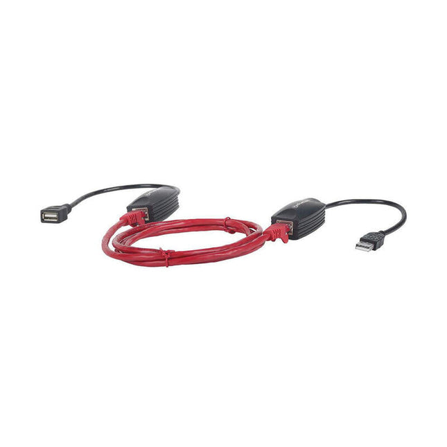 Extensor De Línea Usb Manhattan, Para Usar Con Cable De Red Cat5e (No Incluido),