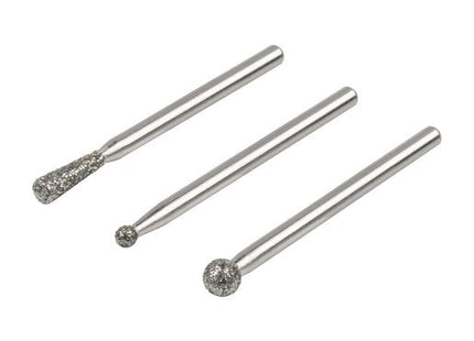 Set 3 Muelas De Diamante Esféricas Y Cónicas 5988000 Wolfcraft