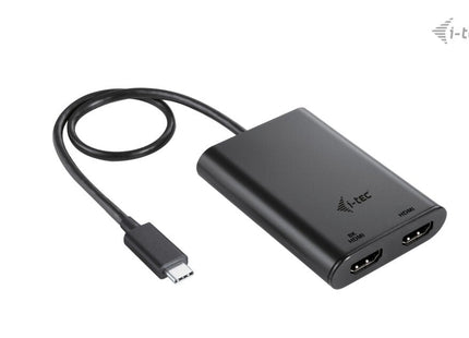 I-Tec Usb-C Dual 4k 60hz Single 8k 30hz Hdmi Video Adapter 2x Hdmi Port