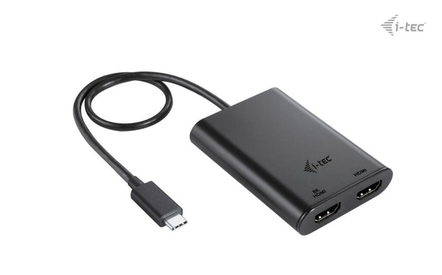 I-Tec Usb-C Dual 4k 60hz Single 8k 30hz Hdmi Video Adapter 2x Hdmi Port