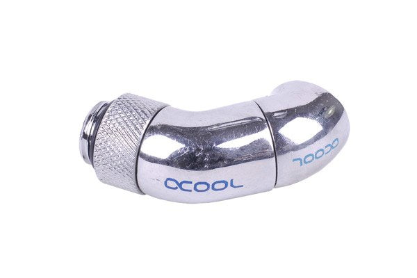 Alphacool 17059 Accesorio Para Manguera Conector De Manguera Latón Níquel, Plata 1 Pieza(S), Conexión Cromado, Conector De Manguera, 1/4", Macho/Hembra, Latón, Níquel, Plata