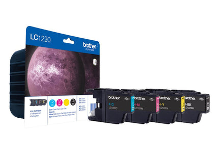 EAN 5014047562938 - Brother LC1220VALBP cartucho de tinta 4 pieza(s) Original Negro, Cian, Magenta, Amarillo imagen 1
