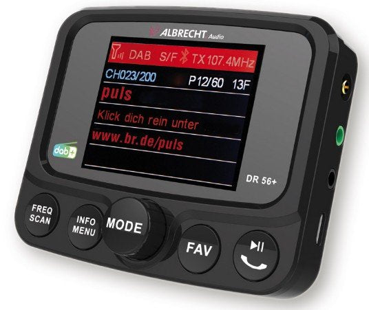 Adaptador Dab + Para Radio De Coche Albrecht Dr 56+